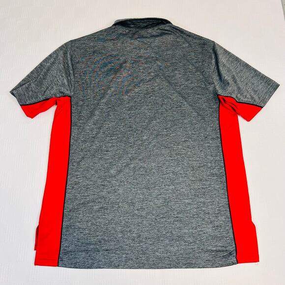 NC State Wolfpack Mens XL Polo ChiliWear Gray Red 100% Polyester - Picture 3 of 9